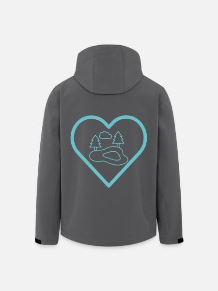 Pond in the heart - Men’s Recycled Softshell Jacket by Stanley/Stella - black