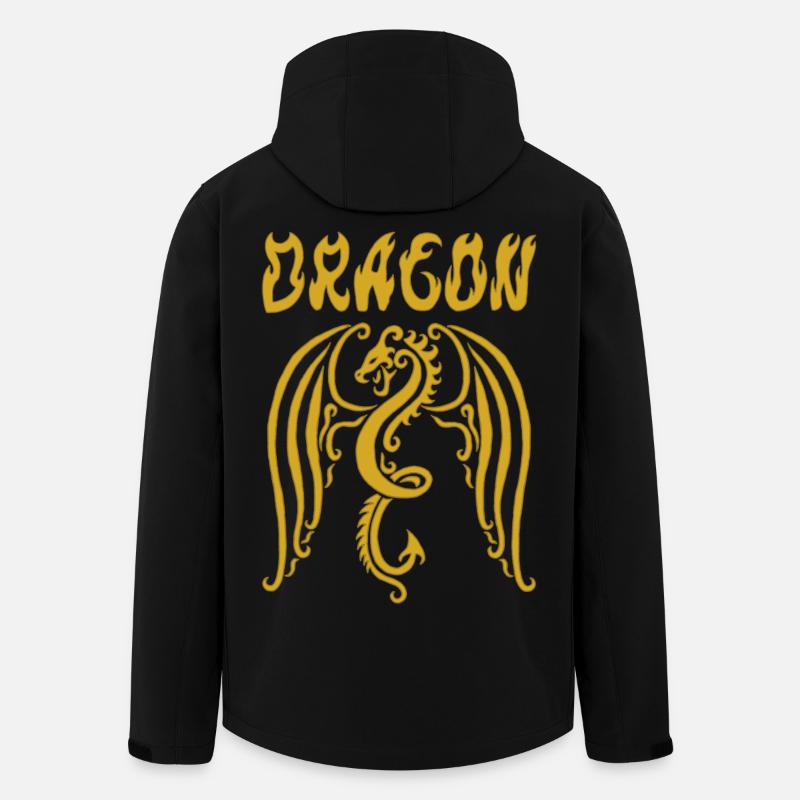 Goldener Drache - Recycelte Männer Softshell-Jacke von Stanley/Stella - Schwarz