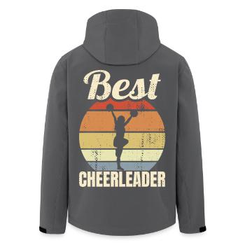 Best Cheerleader - Recycelte Männer Softshell-Jacke von Stanley/Stella - Anthrazit - Hinten - AI Model Male 185 light (185cm)