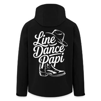 Journée de la Country Line Dance - Veste softshell homme en polyester recyclé Stanley/Stella - noir - Dos - AI Model Male 185 light (185cm)