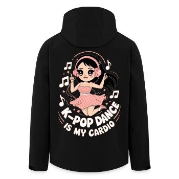 K-Pop Dance Funny Korea - Men’s Recycled Softshell Jacket by Stanley/Stella - black - Back - AI Model Male 185 light (185cm)