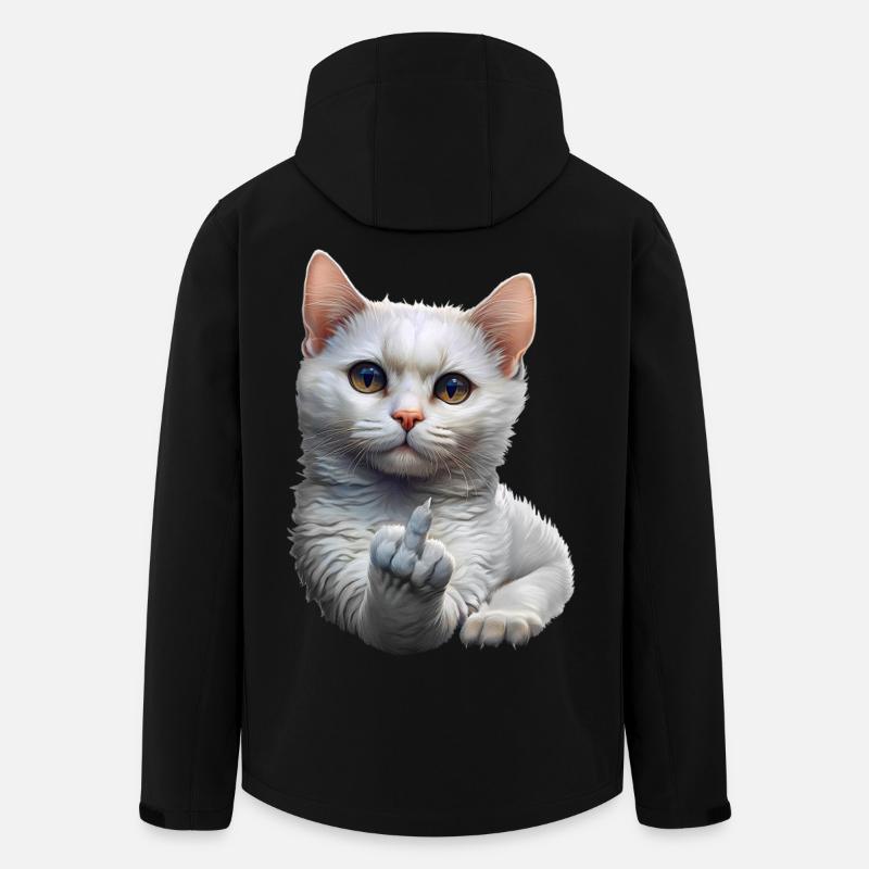 Cat - Men’s Recycled Softshell Jacket by Stanley/Stella - black