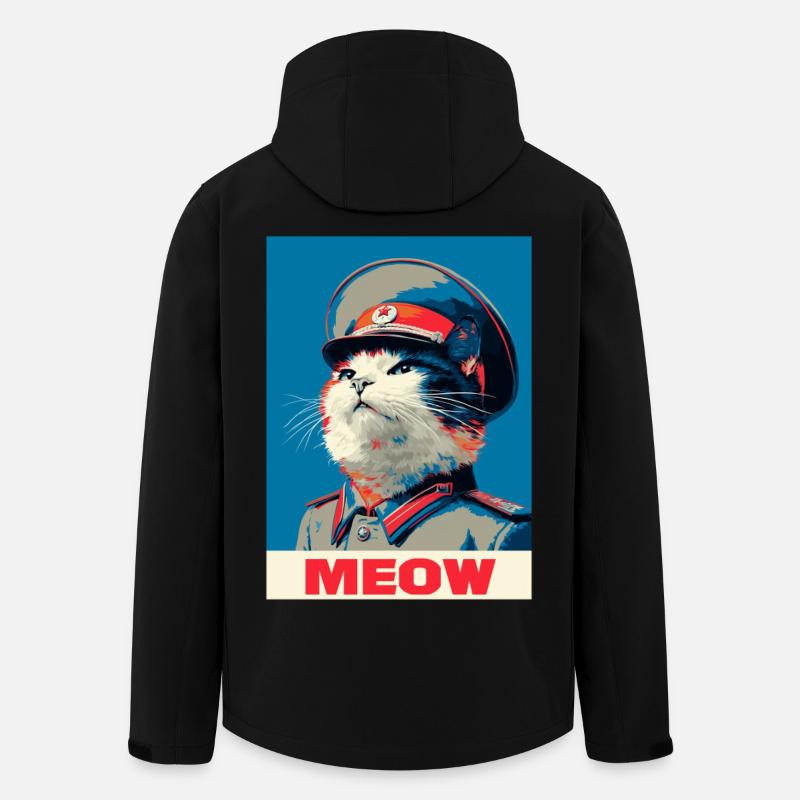 Chat Pop Art - Veste softshell homme en polyester recyclé Stanley/Stella - noir