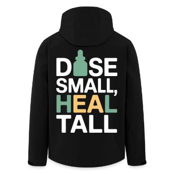 Spécialiste certifié en micro-dose clinique en vêtements - Veste softshell homme en polyester recyclé Stanley/Stella - noir - Dos - AI Model Male 185 light (185cm)