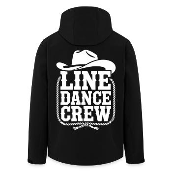 Line Dance Crew Western Logo - Recycelte Männer Softshell-Jacke von Stanley/Stella - Schwarz - Hinten - AI Model Male 185 light (185cm)