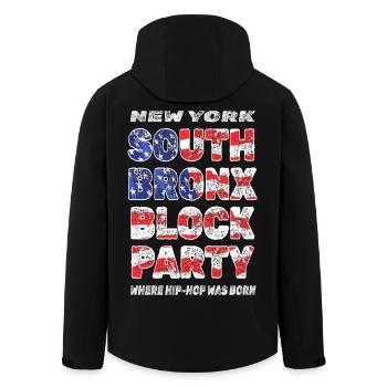 La naissance du hip-hop - Veste softshell homme en polyester recyclé Stanley/Stella - noir - Dos - AI Model Male 185 light (185cm)
