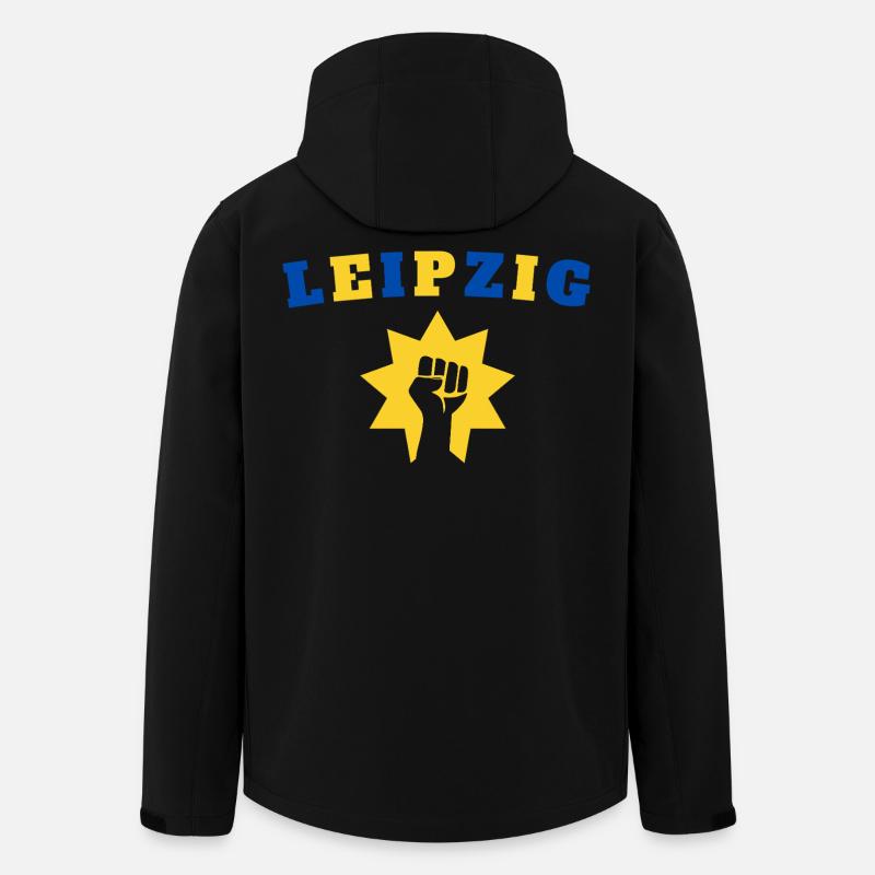 Leipzig - Veste softshell homme en polyester recyclé Stanley/Stella - noir