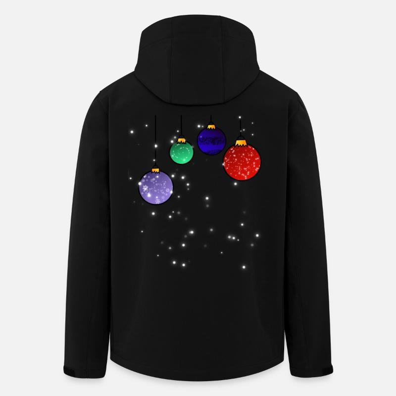 Christbaumkugeln mit Schneeflocken - Recycelte Männer Softshell-Jacke von Stanley/Stella - Schwarz