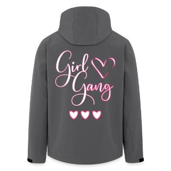 Best Friends Shirt for 3 - Girl Gang - Men’s Recycled Softshell Jacket by Stanley/Stella - black - Back - AI Model Male 185 light (185cm)