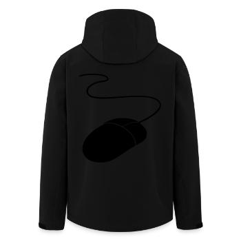 computer mouse - Men’s Recycled Softshell Jacket by Stanley/Stella - black - Back - AI Model Male 185 light (185cm)
