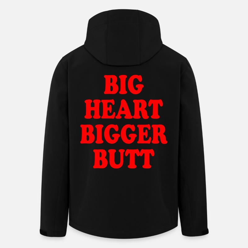 big heart bigger butt - Recycelte Männer Softshell-Jacke von Stanley/Stella - Schwarz