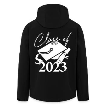 Class Of 2023 Graduation Party Gift For Him & Her - Men’s Recycled Softshell Jacket by Stanley/Stella - black - Back - AI Model Male 185 light (185cm)