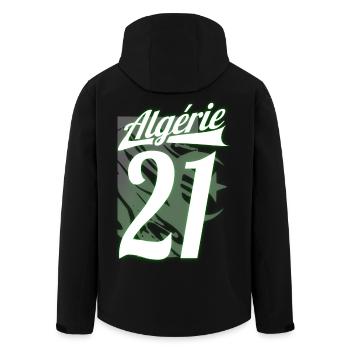 algérie Drapeau - Veste softshell homme en polyester recyclé Stanley/Stella - noir - Dos - AI Model Male 185 light (185cm)