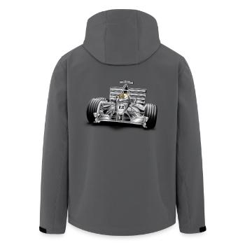 The First Car ! - Veste softshell homme en polyester recyclé Stanley/Stella - noir - Dos - AI Model Male 185 light (185cm)
