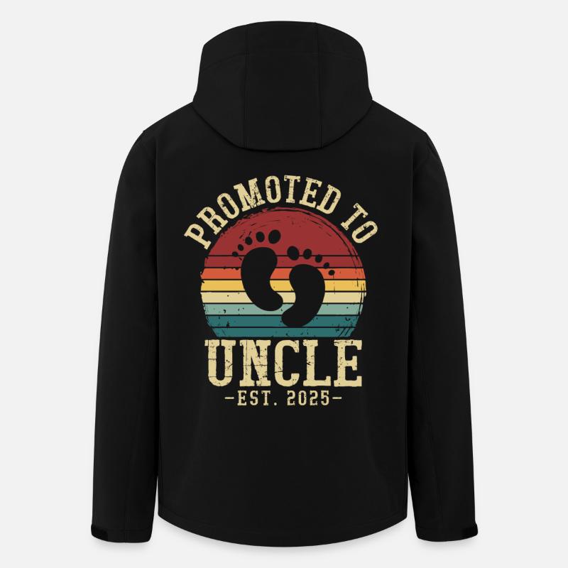 Promu oncle pour 2025 - Veste softshell homme en polyester recyclé Stanley/Stella - noir