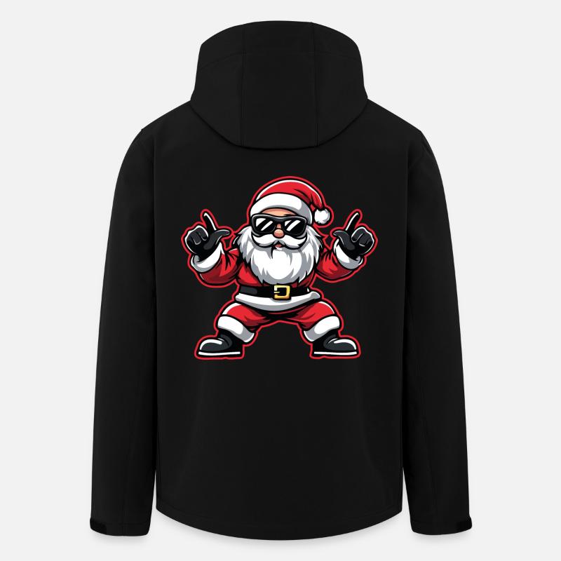 Party Weihnachtsmann Christmas - Recycelte Männer Softshell-Jacke von Stanley/Stella - Schwarz