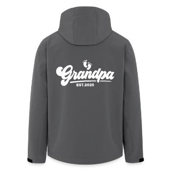 Opa 2025 - Recycelte Männer Softshell-Jacke von Stanley/Stella - Schwarz - Hinten - AI Model Male 185 light (185cm)