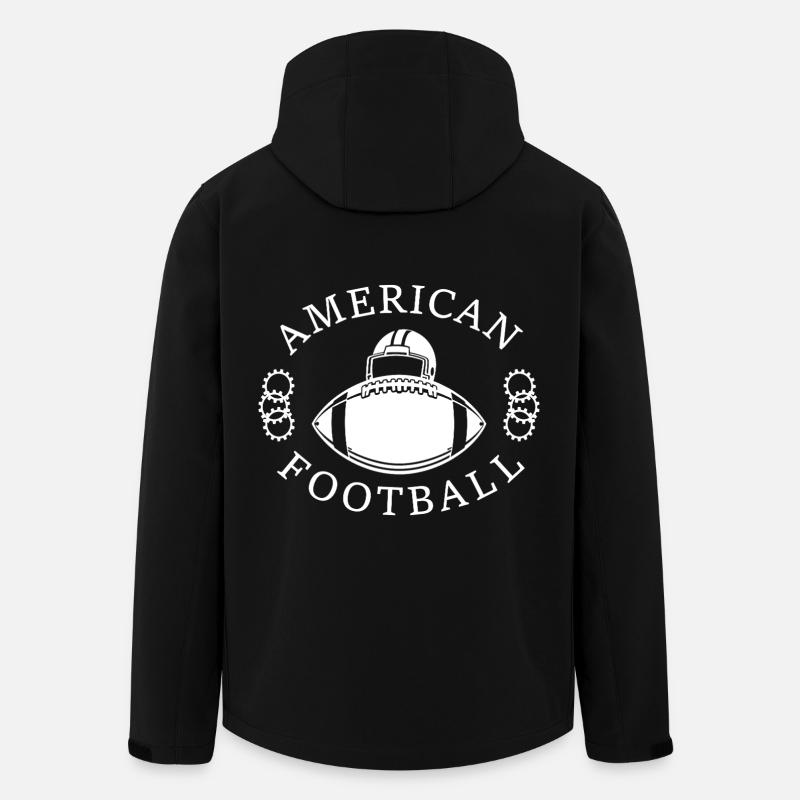American Football - Recycelte Männer Softshell-Jacke von Stanley/Stella - Schwarz