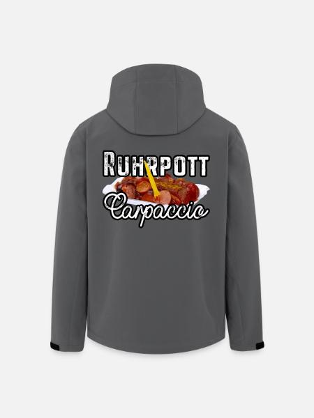 Currywurst Ruhrpott Carpaccio Bratwurst Geschenk - Recycelte Männer Softshell-Jacke von Stanley/Stella - Schwarz