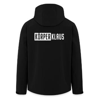 Körperklaus Tollpatsch Sport hater Unsportsmanlike - Men’s Recycled Softshell Jacket by Stanley/Stella - black - Back - AI Model Male 185 light (185cm)