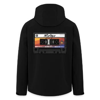 Mixtape Cassette 90s Party 80s Retro Tape - Veste softshell homme en polyester recyclé Stanley/Stella - noir - Dos - AI Model Male 185 light (185cm)