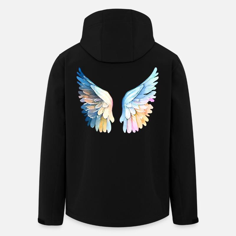 Ailes d'Ange Pastel Angelwings - Veste softshell homme en polyester recyclé Stanley/Stella - noir