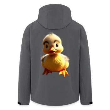 Canard mignon bébé canard poussin canetons canetons canards - Veste softshell homme en polyester recyclé Stanley/Stella - noir - Dos - AI Model Male 185 light (185cm)