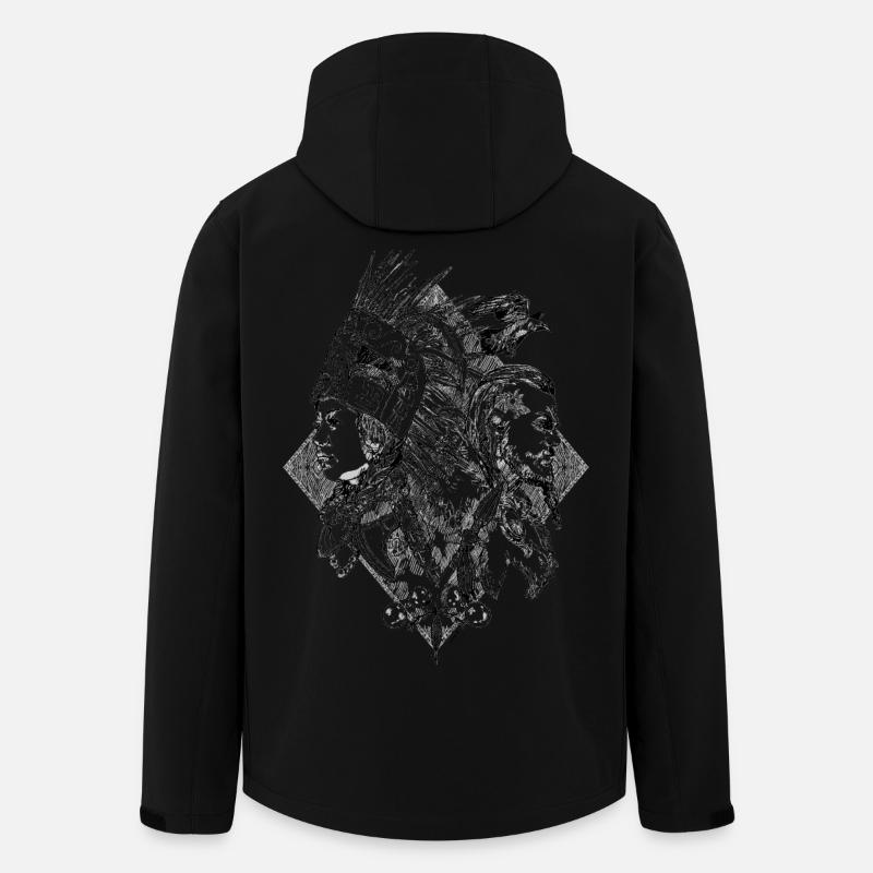 Time Warriors - Men’s Recycled Softshell Jacket by Stanley/Stella - black