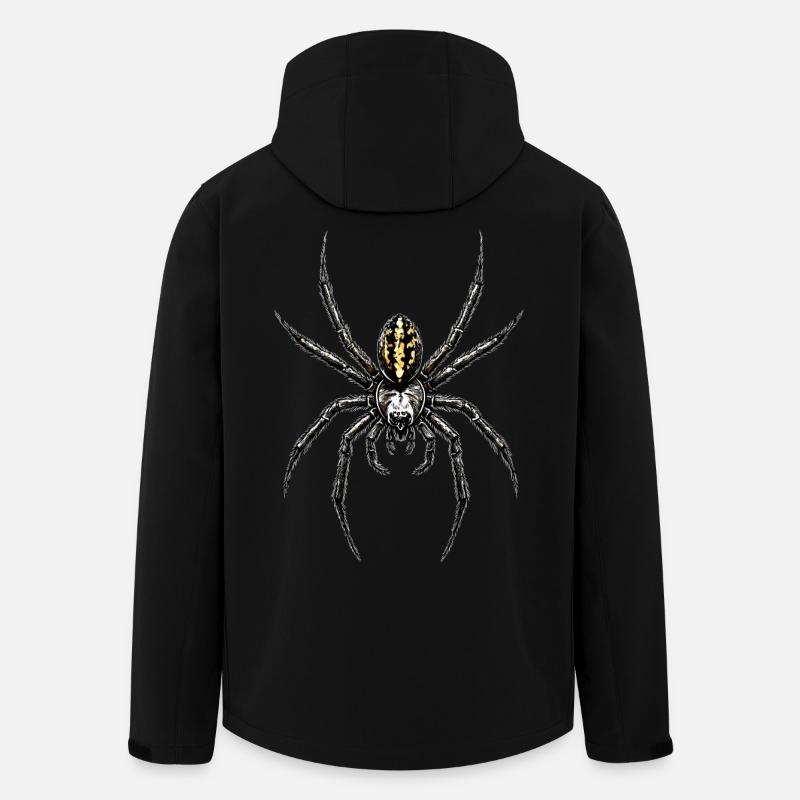 Araignée Tarentule Amour Arachnide Araignées - Veste softshell homme en polyester recyclé Stanley/Stella - noir