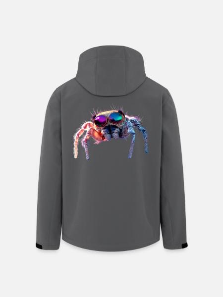 Araignée Tarentule Amour Arachnide Araignées - Veste softshell homme en polyester recyclé Stanley/Stella - noir