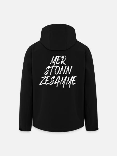 Köln Mer Stonn Zesamme Dom Karneval Kölsch Kölner - Recycelte Männer Softshell-Jacke von Stanley/Stella - Schwarz