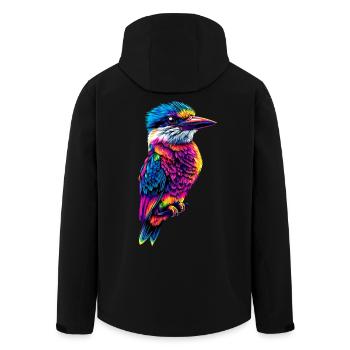 Kookaburra Hunter lit Hans Sweet Bird en riant - Veste softshell homme en polyester recyclé Stanley/Stella - noir - Dos - AI Model Male 185 light (185cm)