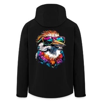 Kookaburra Hunter lit Hans Sweet Bird en riant - Veste softshell homme en polyester recyclé Stanley/Stella - noir - Dos - AI Model Male 185 light (185cm)