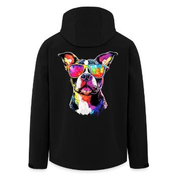 Pitbull Bulldogge Pittie American Pitbull Terrier - Recycelte Männer Softshell-Jacke von Stanley/Stella - Schwarz - Hinten - AI Model Male 185 light (185cm)