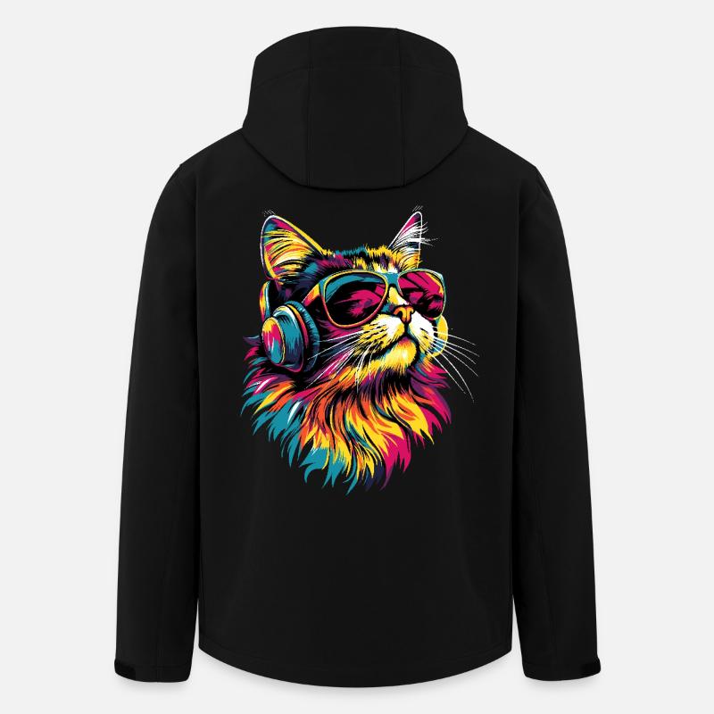 Chat Persan Chat Persan Chat Persan Chats Mignons - Veste softshell homme en polyester recyclé Stanley/Stella - noir