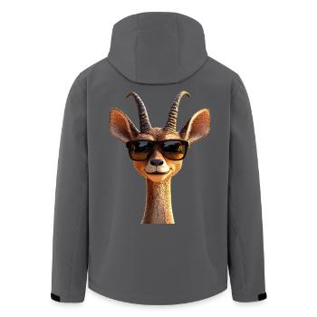 Antilope Kudu Gazelle Afrika Serengeti Antilopen - Recycelte Männer Softshell-Jacke von Stanley/Stella - Anthrazit - Hinten - AI Model Male 185 light (185cm)