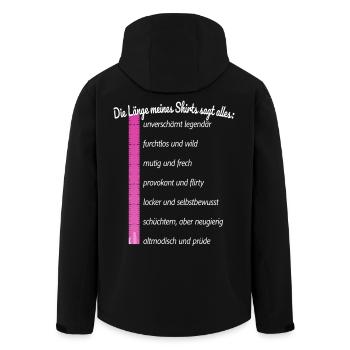 Party Länge Meines Shirts Sagt Alles Feiern JGA - Recycelte Männer Softshell-Jacke von Stanley/Stella - Schwarz - Hinten - AI Model Male 185 light (185cm)