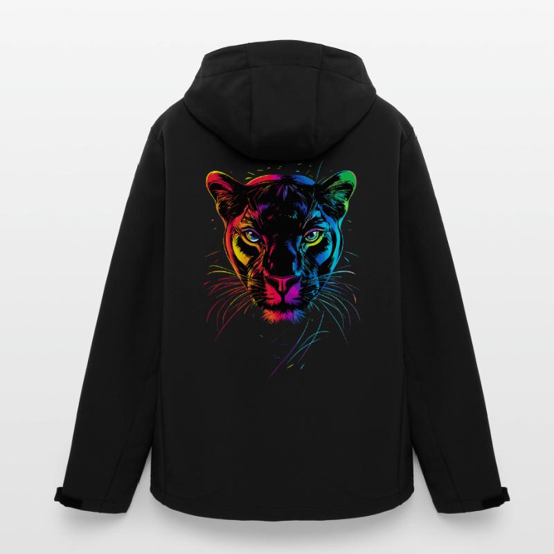 Panthère Léopard Grand Chat Mignon Gros Chat Panter Veste softshell homme en polyester recyclé Stanley/Stella