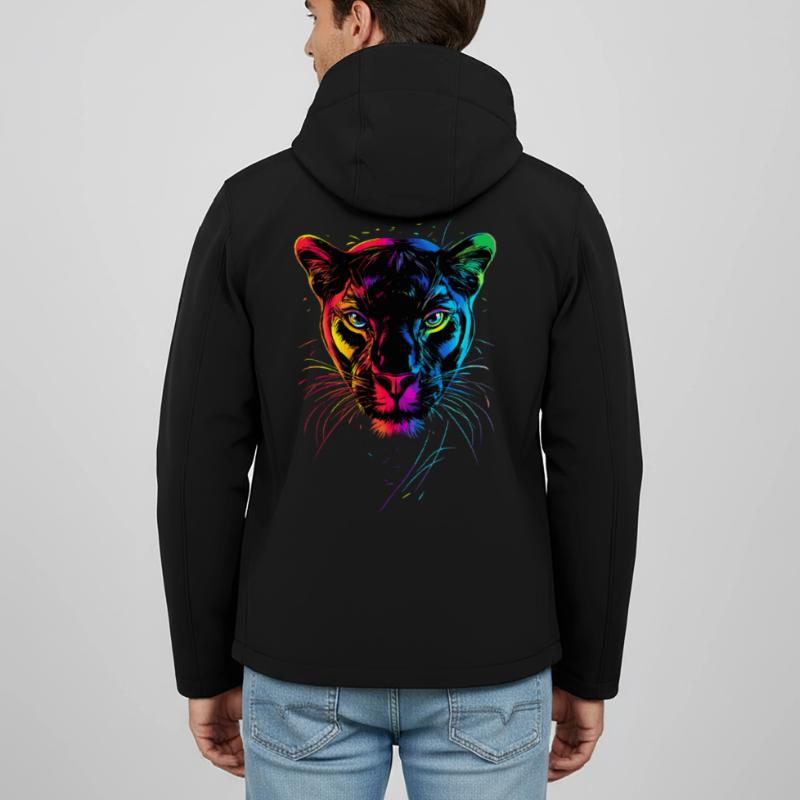 Panthère Léopard Grand Chat Mignon Gros Chat Panter Veste softshell homme en polyester recyclé Stanley/Stella