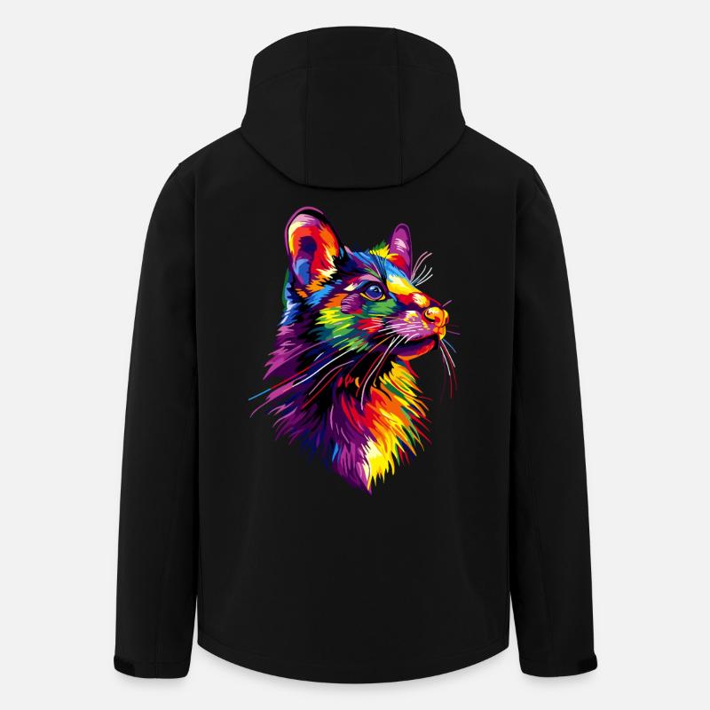 Tasmanian Devil Marsupial Tasmanian Devil - Men’s Recycled Softshell Jacket by Stanley/Stella - black