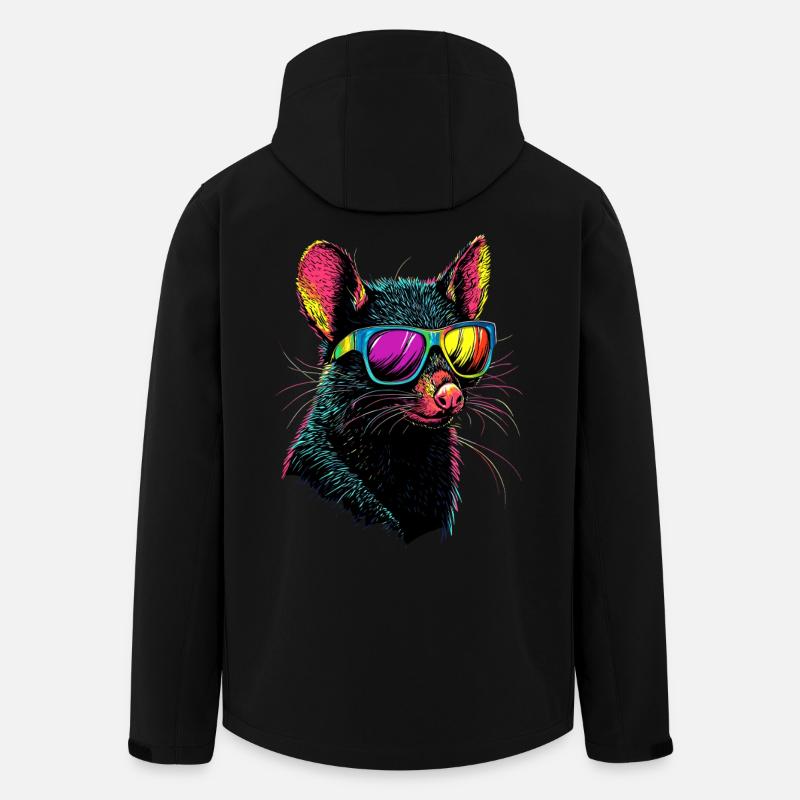 Tasmanian Devil Marsupial Tasmanian Devil - Men’s Recycled Softshell Jacket by Stanley/Stella - black