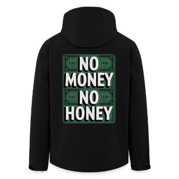 Pas d’argent pas de miel Ironique Argent Dire Fête - Veste softshell homme en polyester recyclé Stanley/Stella - noir - Dos - AI Model Male 185 light (185cm)