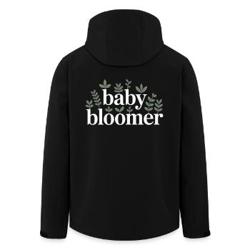 Garten Baby Bloomer Gärtner Spruch Sonnenblumen - Recycelte Männer Softshell-Jacke von Stanley/Stella - Schwarz - Hinten - AI Model Male 185 light (185cm)