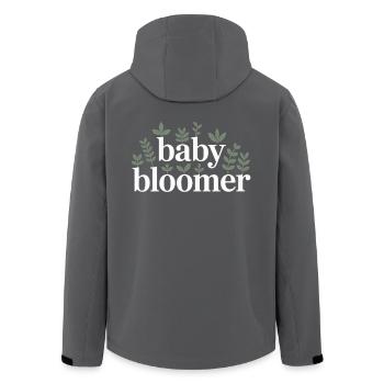 Garten Baby Bloomer Gärtner Spruch Sonnenblumen - Recycelte Männer Softshell-Jacke von Stanley/Stella - Anthrazit - Hinten - AI Model Male 185 light (185cm)