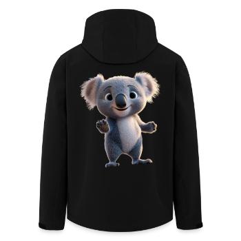 Koala Bear Australie Koala Bear Mignon Koala Bears - Veste softshell homme en polyester recyclé Stanley/Stella - noir - Dos - AI Model Male 185 light (185cm)