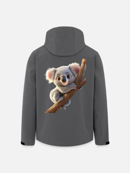 Koala Bär Australien Koalabär Süße Koala Bären - Recycelte Männer Softshell-Jacke von Stanley/Stella - Schwarz