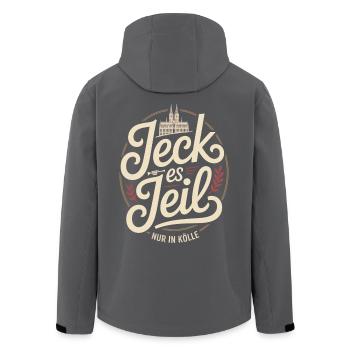 Cologne Jeck Es Jeil Cologne Carnival Dom Kölsch Kölle - Men’s Recycled Softshell Jacket by Stanley/Stella - black - Back - AI Model Male 185 light (185cm)