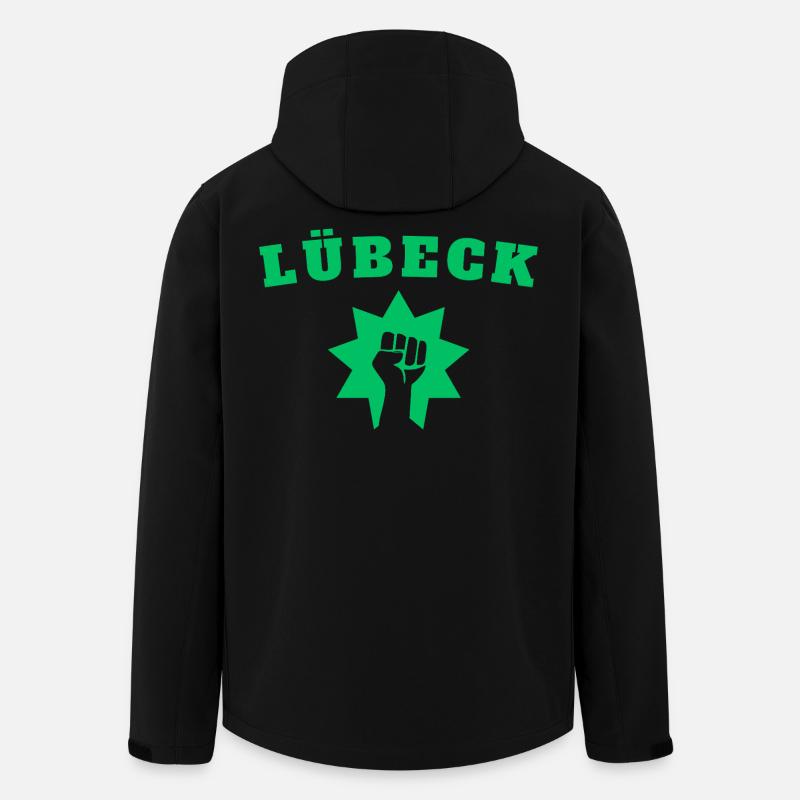 Lübeck - Recycelte Männer Softshell-Jacke von Stanley/Stella - Schwarz