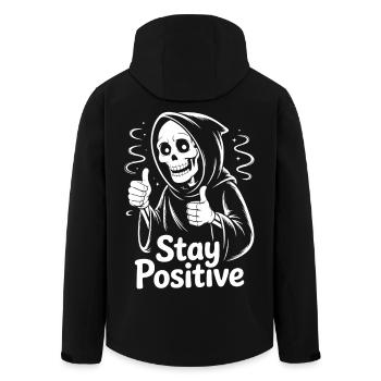 Squelette : Reste positif - Veste softshell homme en polyester recyclé Stanley/Stella - noir - Dos - AI Model Male 185 light (185cm)