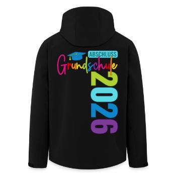 Remise des diplômes de l'école primaire 2026 - Veste softshell homme en polyester recyclé Stanley/Stella - noir - Dos - AI Model Male 185 light (185cm)